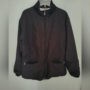 Nike Women Small 4/6 Full Zip Black‎ Long Sleeve Jacket